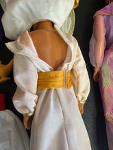 Load image into Gallery viewer, Disney Jasmine and Aladdin Dolls with City Outfits, Abu, &amp; Magic Lamp Preowned
