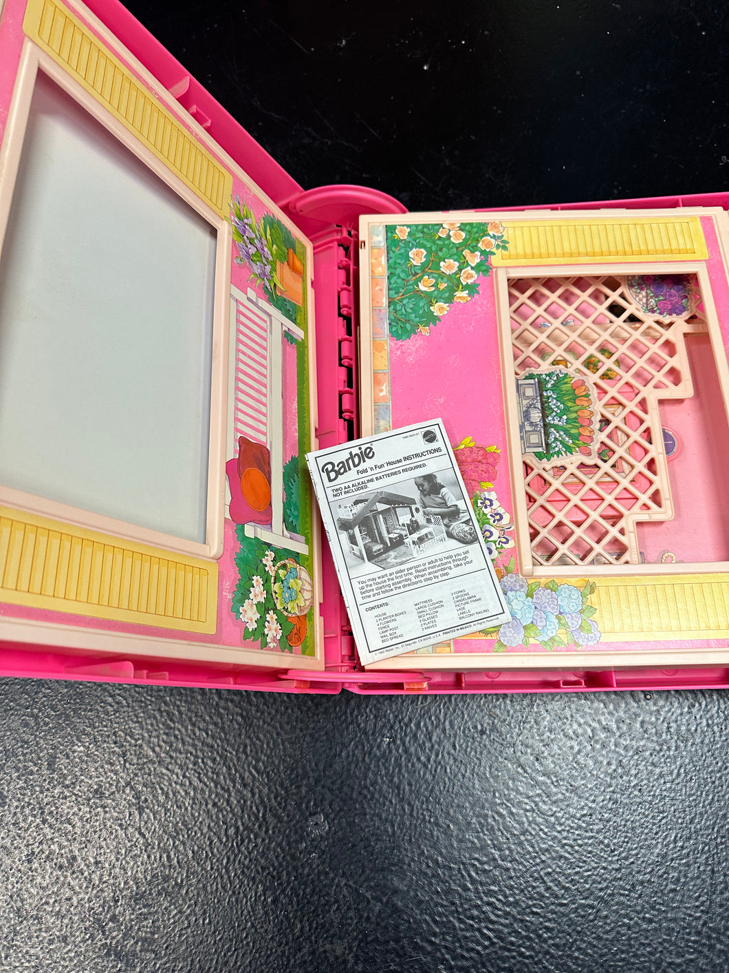 Mattel Barbie Fold N Fun House Incomplete Broken Missing Pieces Preowned