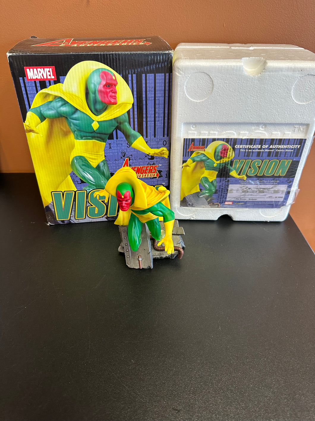 Marvel Avengers & Adversaries Vision Statue Preowned