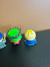 Load image into Gallery viewer, Kidrobot South Park Stick of Truth Set of 5 Preowned 2.5” Figures
