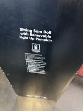 Load image into Gallery viewer, Spirit Trick ‘r Treat Sitting Sam Doll &amp; Pumpkin with Box
