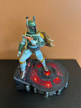 Load image into Gallery viewer, Disney Store Star Wars Light Up Boba Fett Statue Works Broken Preowned
