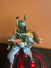 Load image into Gallery viewer, Disney Store Star Wars Light Up Boba Fett Statue Works Broken Preowned
