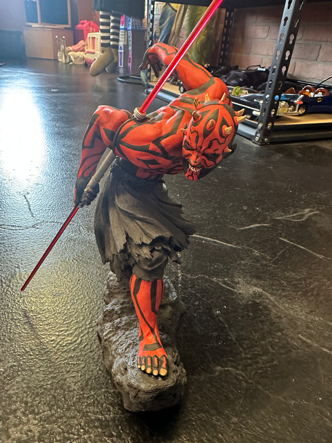 Kotobukiya Star Wars Darth Maul Sith Training Statue Preowned