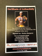Load image into Gallery viewer, WWE Shelton Benjamin AUTOGRAPHED Picture With COA
