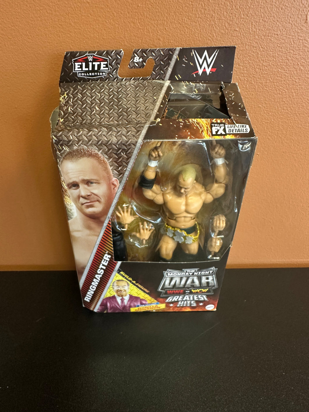 Mattel WWE Elite Monday Night War Ringmaster Austin Action Figure Box Dmg