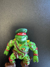 Load image into Gallery viewer, Playmates 1991 TMNT Green Beret Raphael Figure
