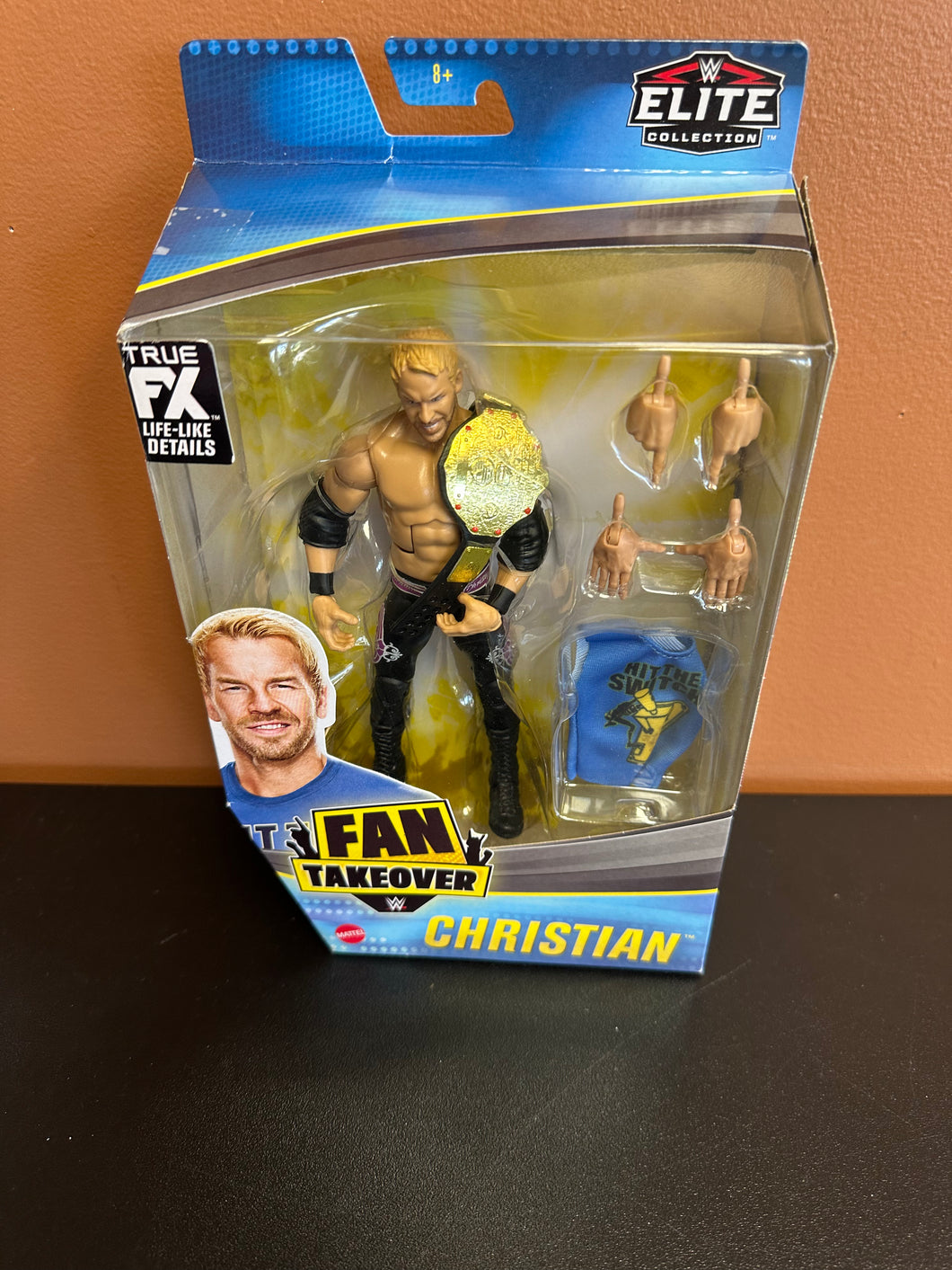 Mattel WWE Elite Fan Takeover Christian Action Figure Box Dmg