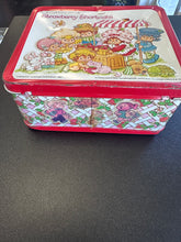 Load image into Gallery viewer, Strawberry Shortcake 1981 Tin Lunchbox No Thermos Preowned Writing
