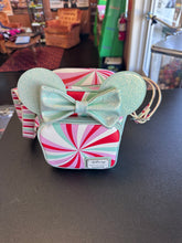 Load image into Gallery viewer, Loungefly Disney Minnie Mouse Peppermint Print Crossbody Mini Bag Preowned
