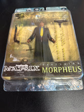 Load image into Gallery viewer, THE MATRIX THE FILM MORPHEUS FIGURE IN PACKAGING
