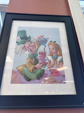 Load image into Gallery viewer, Alice In Wonderland Concept Art Mad Hatter Tea Party Framed Art
