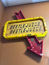 Load image into Gallery viewer, Beetle Juice Pointing Arrow Sign
