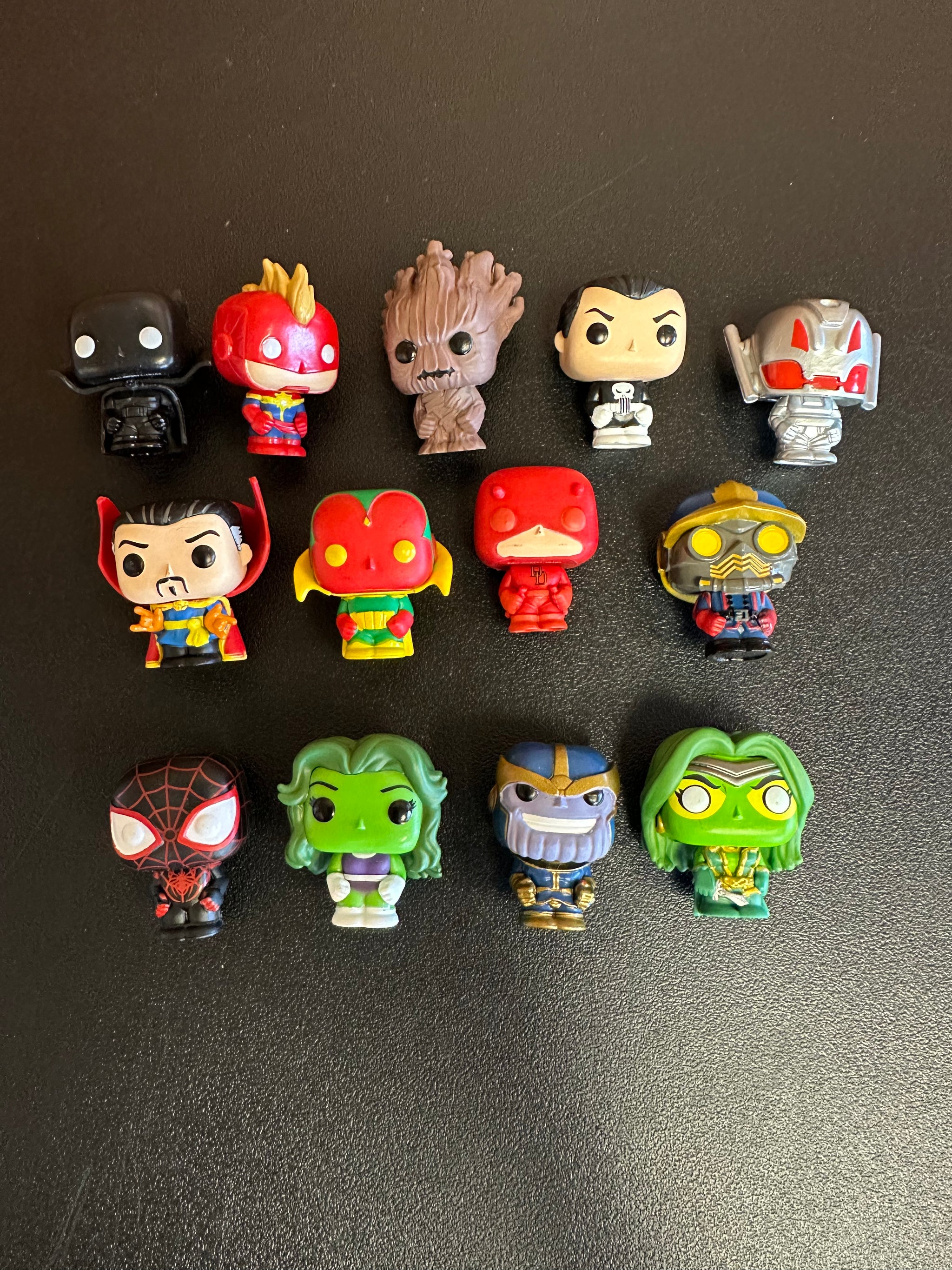 Funko Marvel Pocket Pop Lot of 13 Mini Figures Preowned