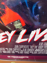 Load image into Gallery viewer, They Live on Videocassette Unframed Folded Poster

