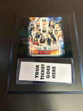 Load image into Gallery viewer, WWE Ringsider Ticker Holder Wrestling Collectors Wood Plaque
