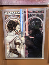 Load image into Gallery viewer, STAR WARS “A Dyad In The Force” Art Print By Dianne Vaznelsi with COA
