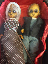 Load image into Gallery viewer, LIVING DEAD DOLLS LDD SPENCERS AMERICAN GOTHIC 2 PACK PREOWNED

