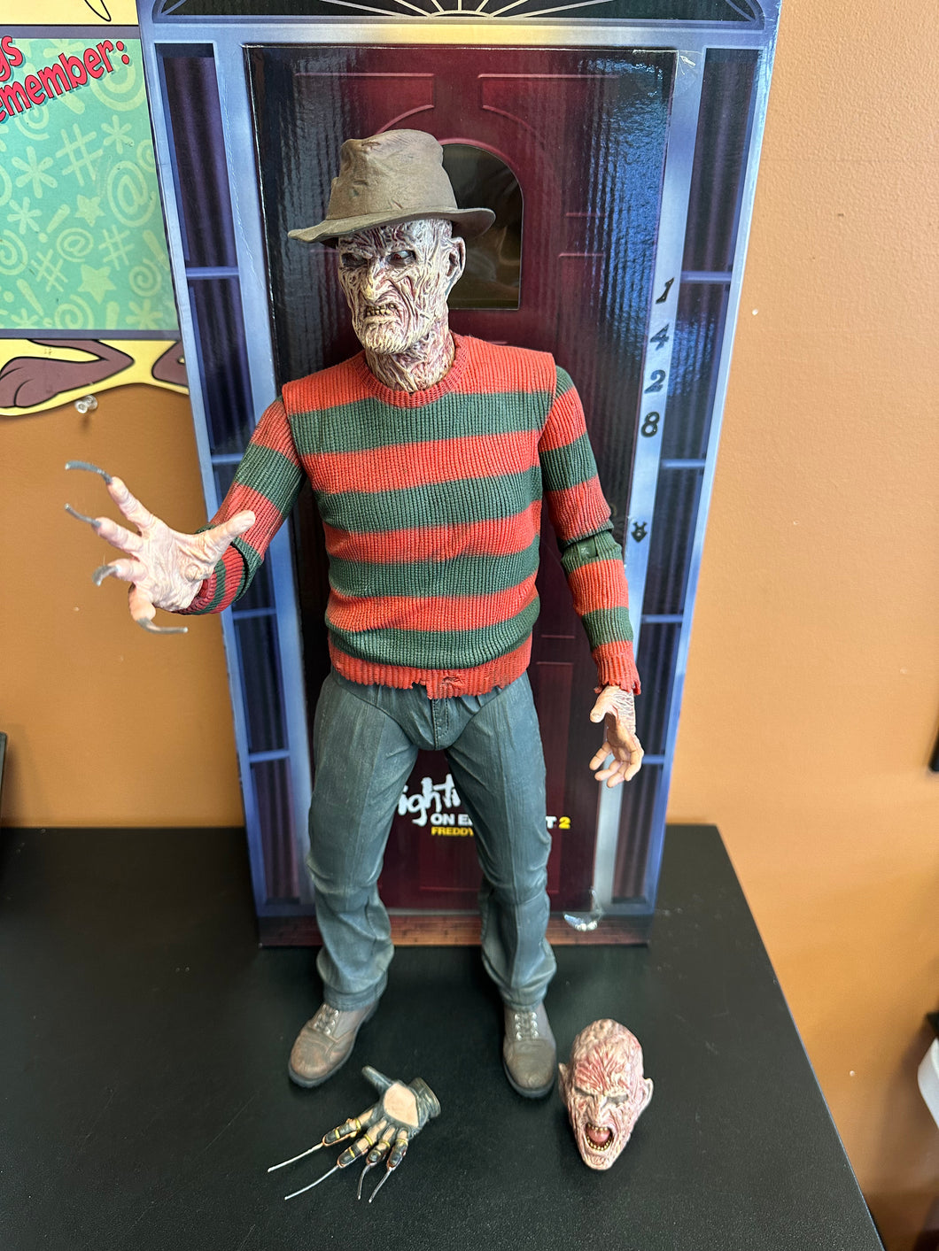 NECA A Nightmare on Elm Street 2 Freddy’s Revenge 1/4 Scale 18” Figure Preowned