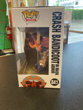 Load image into Gallery viewer, FUNKO POP Crash Bandicoot 4 Crash Bandicoot In Mask Armor 841 Funko 2021 Conv. Exclusive
