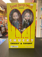 Load image into Gallery viewer, MEZCO TOYZ LDD BRIDE OF CHUCKY &amp; TIFFANY 2 PACK BOX DMG
