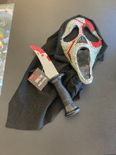 Load image into Gallery viewer, GHOST FACE Bling Mask And Prop Knife
