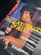 Load image into Gallery viewer, Miller Lite Bruce Piscopo FIVE DEADLY FINGERS OF BEER Promotional Advertisement Poster
