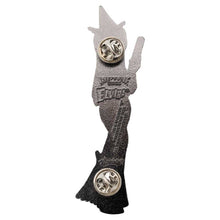Load image into Gallery viewer, Elvira Standing Witch Black Enamel Pin
