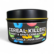 Load image into Gallery viewer, Cereal Killerz Candle | Cereal Milk Scented | Halloween
