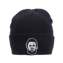 Load image into Gallery viewer, John Carpenter’s Halloween Michael Myers Navy Cuff Beanie
