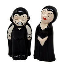 Load image into Gallery viewer, Love at First Bite Halloween Salt &amp; Pepper Shaker Set
