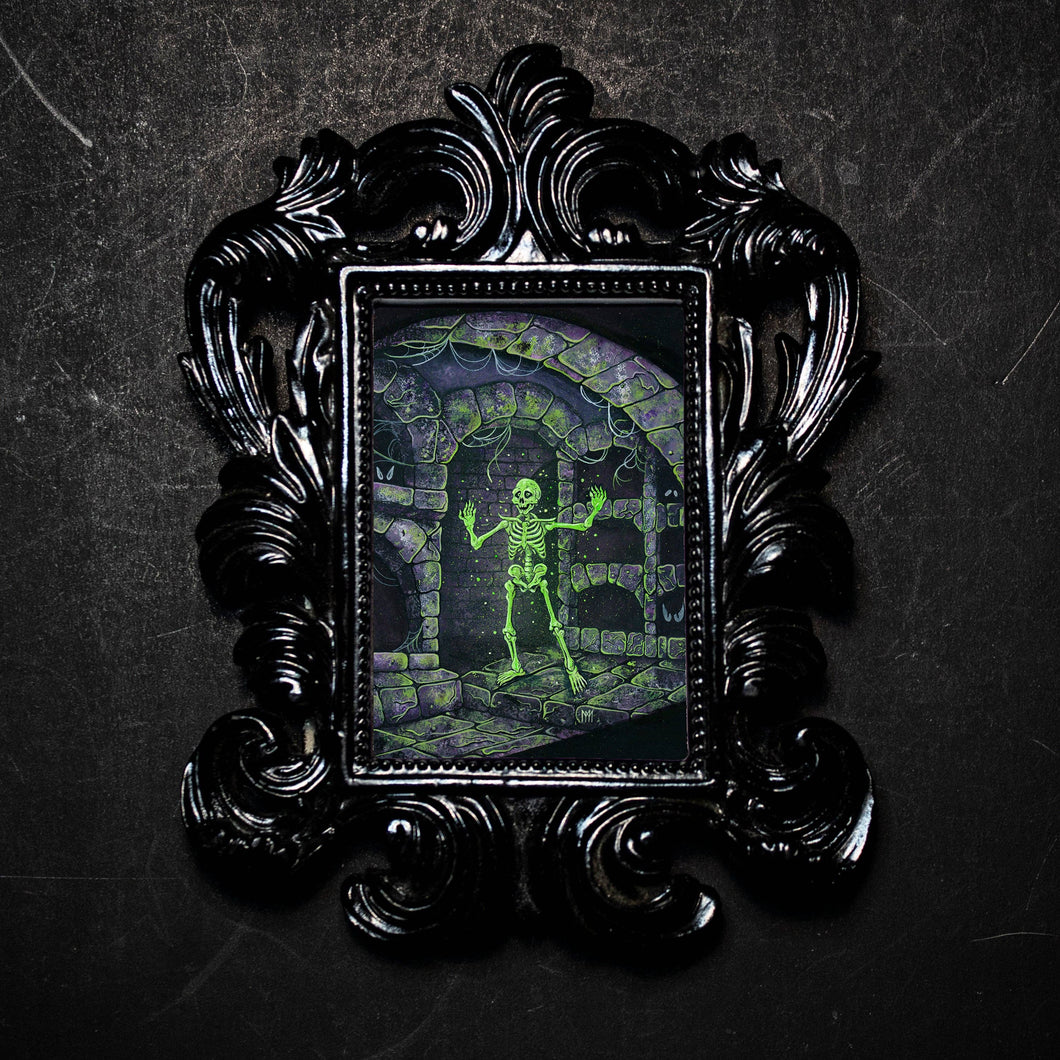 Out of the Crypt Mini Framed Print
