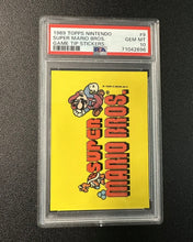 Load image into Gallery viewer, TOPPS 1989 NINTENDO SUPER MARIO BROS. GAME TIP STICKERS #9 PSA GRADED 10
