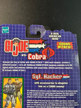 Load image into Gallery viewer, HASBRO G.I. JOE VS COBRA SGT. HACKER SCALPEL SPY TROOPS
