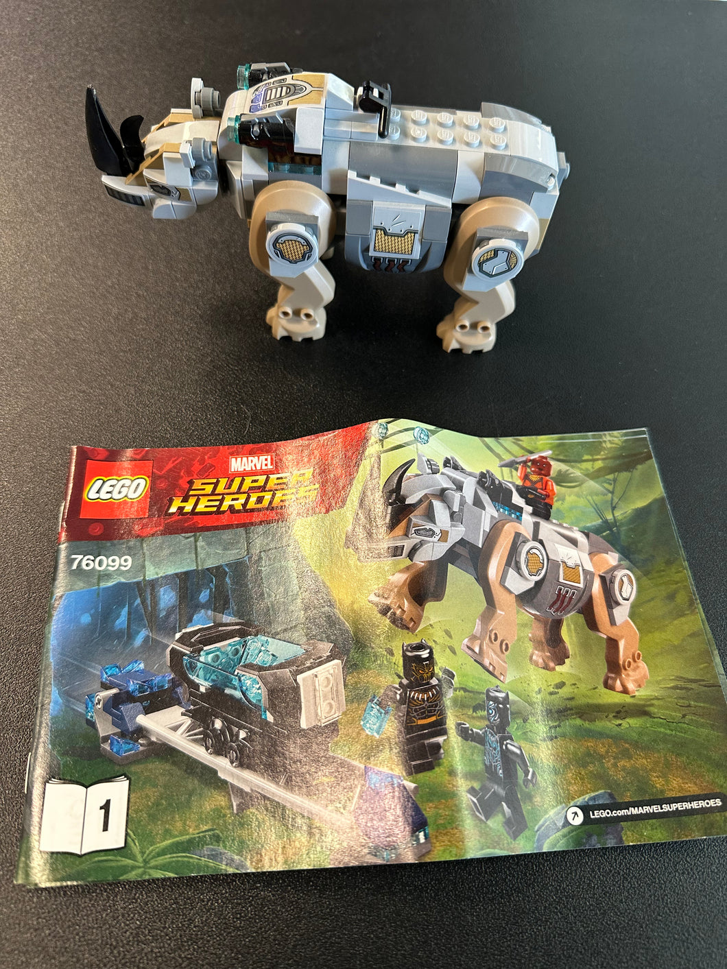 LEGO #76099 MARVEL SUPER HEROES RHINO ONLY WITH 2 MANUALS