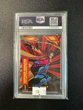 Load image into Gallery viewer, MARVEL 1994 UNIVERSE GAMBIT SUSPENDED #1 PSA GRADED 8
