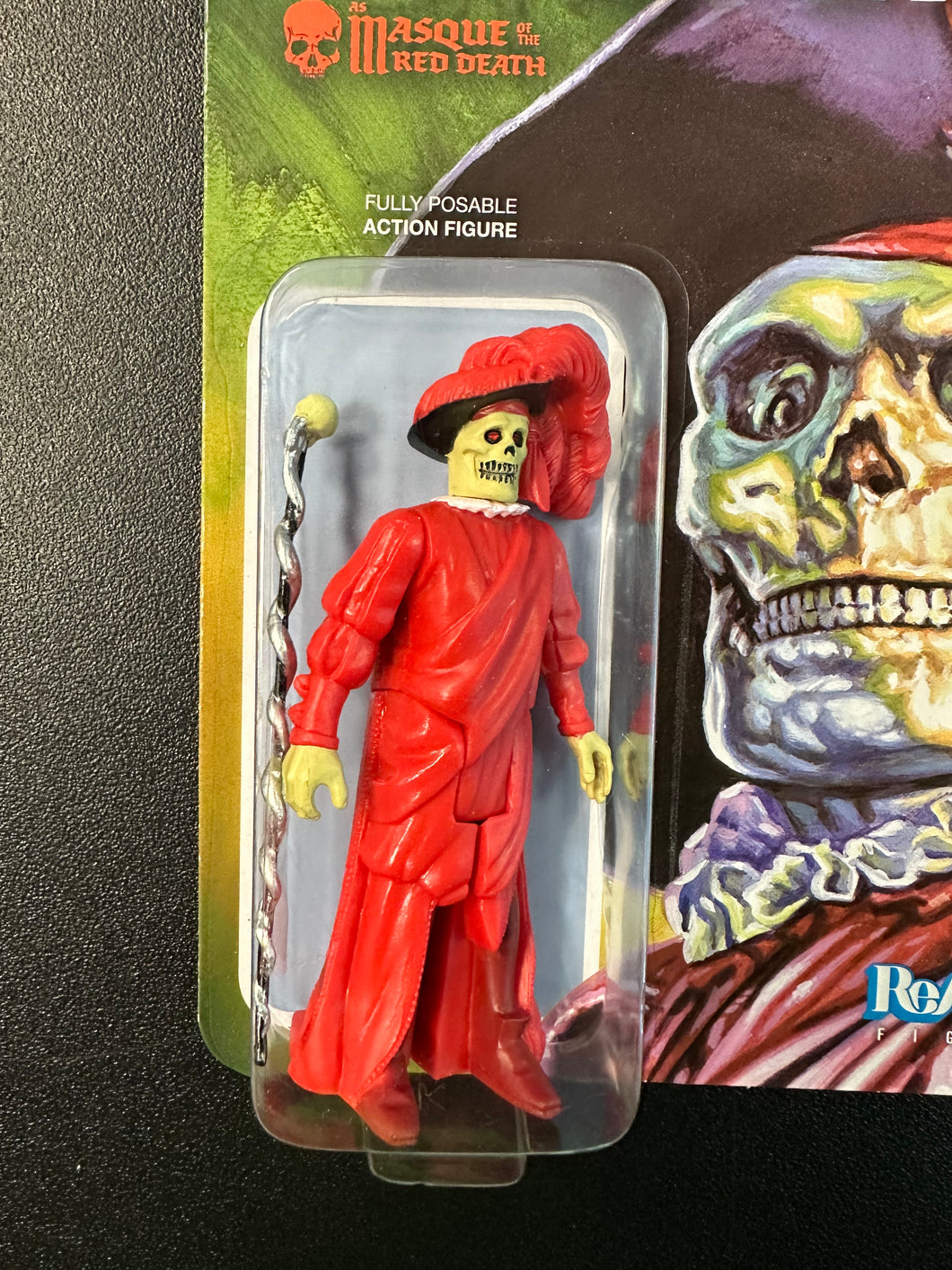 SUPER7 REACTION THE PHANTOM OF THE OPERA AS MASQUE OF THE RED DEATH ACTION FIGURE