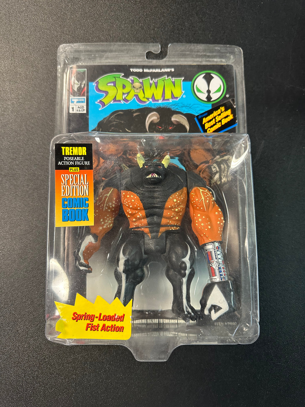 SPAWN TREMOR ACTION FIGURE WITH COMIC