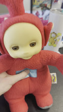 Load and play video in Gallery viewer, HASBRO PLAYSKOOL RED TELETUBIES 1998 TALKING PO RECALLED FOR WORDS PREOWNED
