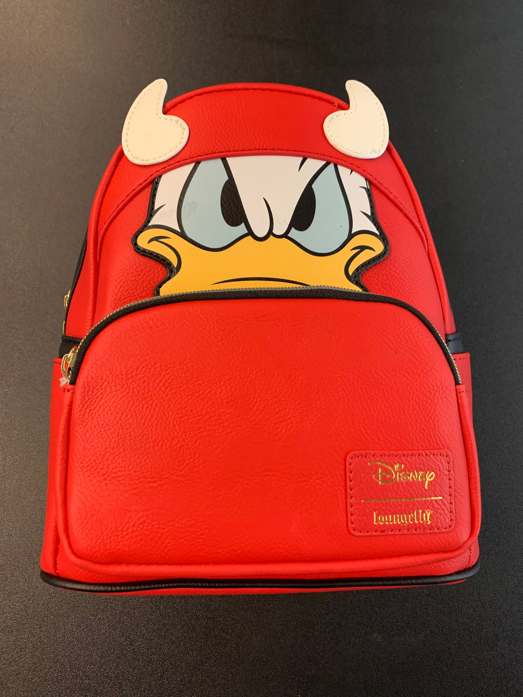 LOUNGEFLY DISNEY DONALD DUCK DEVIL COSPLAY BACKPACK