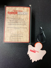 Load image into Gallery viewer, HORRORNAMENTS VINTAGE PUMPKIN GHOST FLATBACK COLLECTIBLE ORNAMENT
