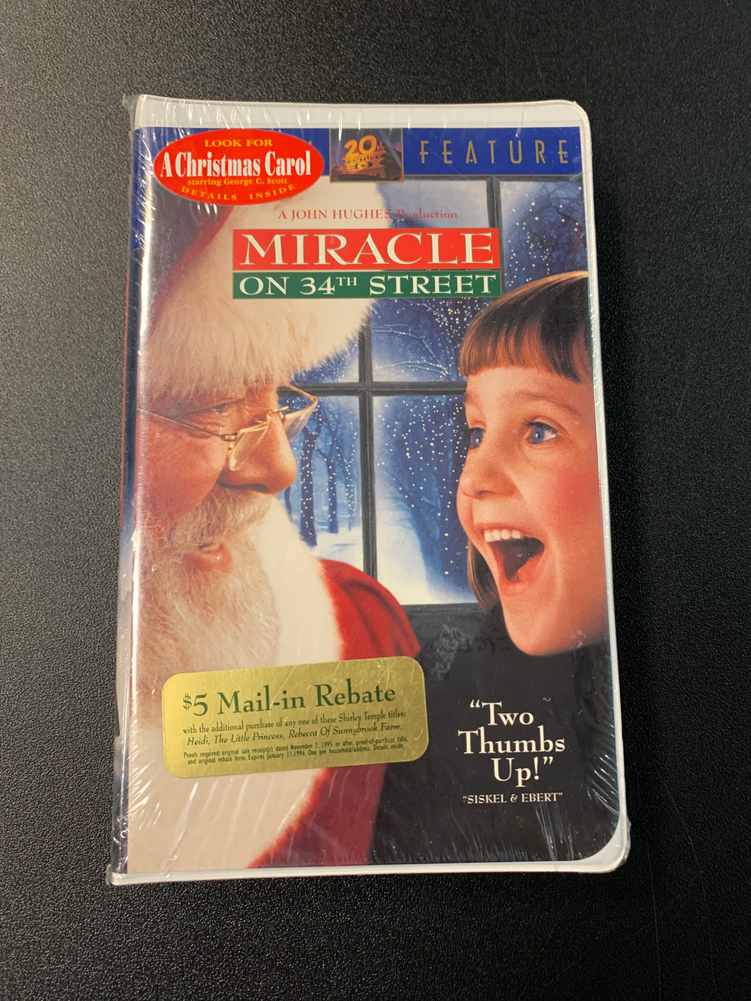 MIRACLE ON 34th STREET VHS TAPE NEW SEALED