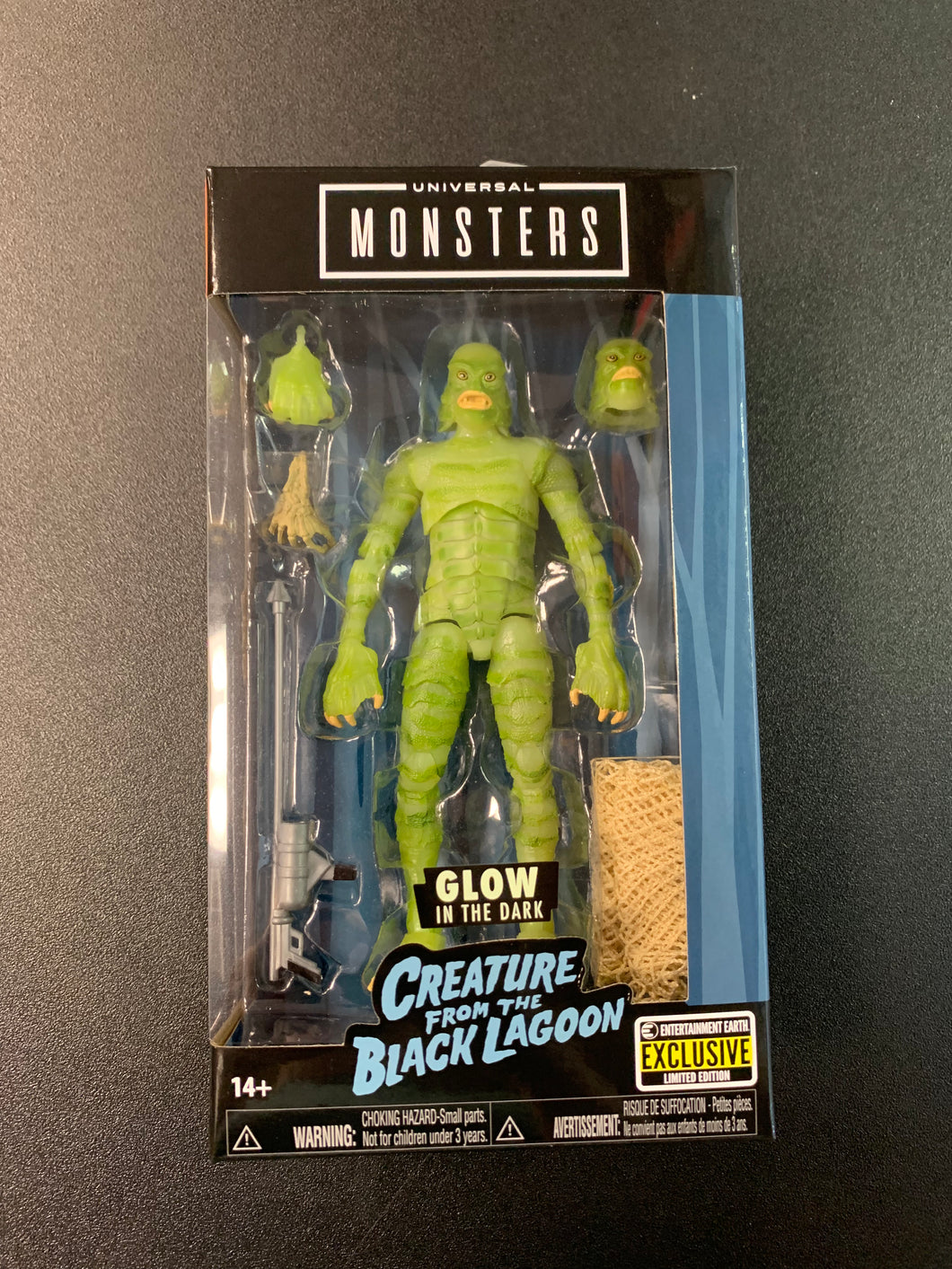UNIVERSAL MONSTERS GLOW IN THE DARK CREATURE FROM THE BLACK LAGOON 6” FIGURE