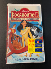 Load image into Gallery viewer, DISNEY POCAHONTAS II JOURNEY TO A NEW WORLD VHS Sealed New BOTTOM TEAR IN PLASTIC
