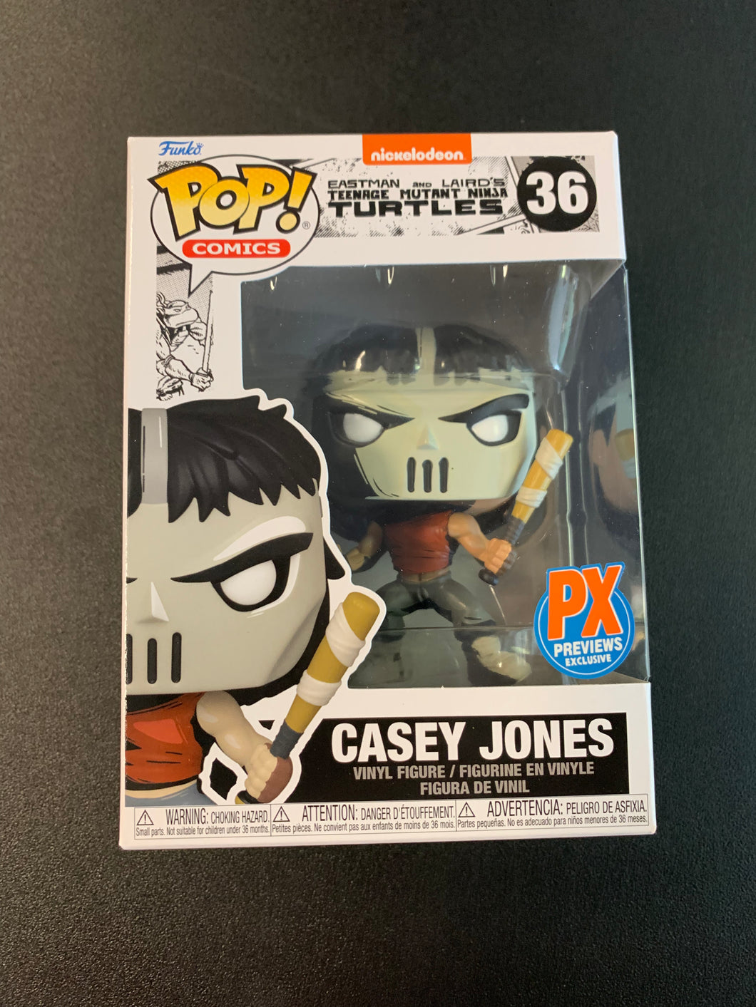 FUNKO POP COMICS NICKELODEON EASTMAN AND LAIRD’S TMNT CASEY JONES PX PREVIEWS EXCLUSIVE 36