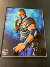 Load image into Gallery viewer, GLACIER AUTOGRAPHED FRAMED 8x10 PRO WRESTLING TEES COA
