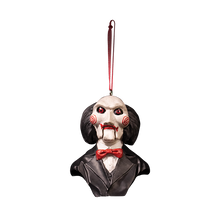 Load image into Gallery viewer, HOLIDAY HORRORS - SAW BILLY PUPPET ORNAMENT
