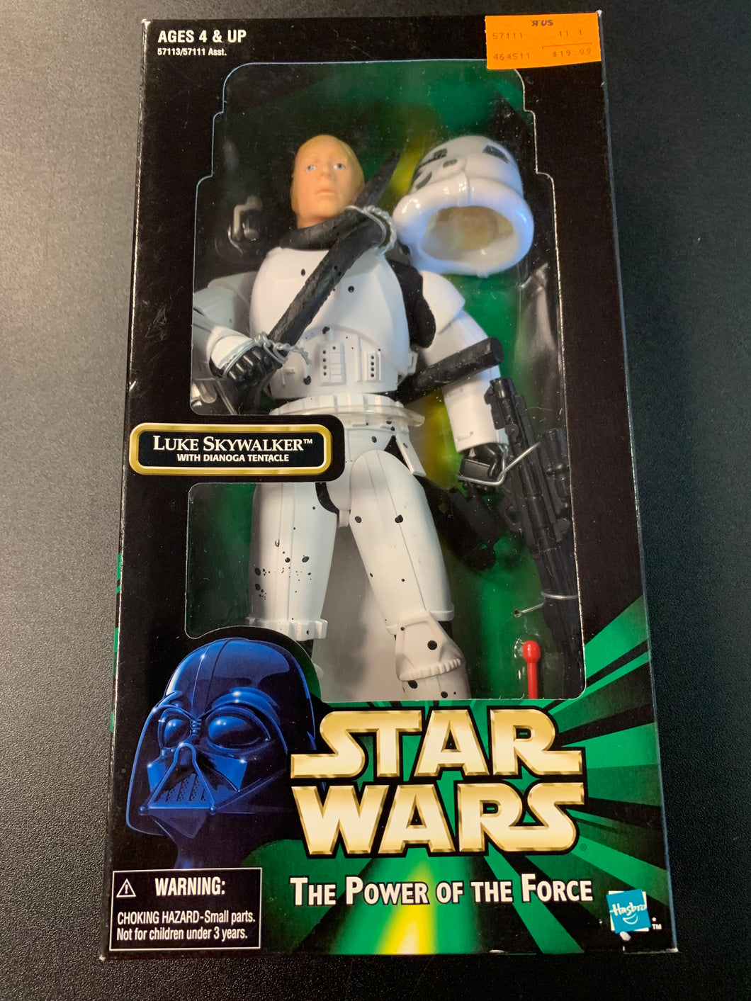 HASBRO STAR WARS THE POWER OF THE FORCE LUKE SKYWALKER WITH DIANOGA TENTACLE NEW IN BOX