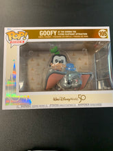Load image into Gallery viewer, FUNKO POP RIDES GOOFY AT THE DUMBO THE FLYING ELEPHANT ATTRACTION WALT DISNEY WORLD 50th ANNIVERSARY 105

