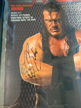 Load image into Gallery viewer, TNA “THE WAR MACHINE” RHINO AUTOGRAPHED FRAMED 11x15

